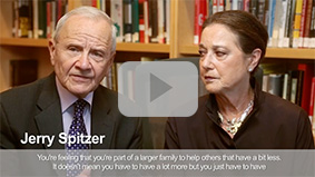 Photo of Jerry and Linda Spitzer. Link to their video