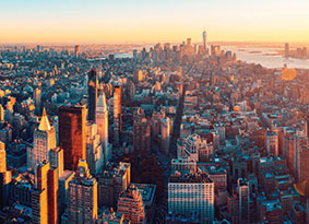 Photo of city skyline